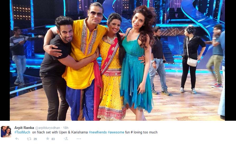 Arpit Ranka terelminasi dari 'Nach Baliye 7'. @twitter/arpitduryodhan