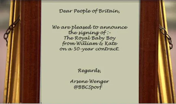 Ucapan palsu Arsene Wenger. @twitter.