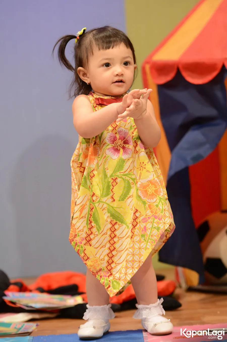 Baby Arsy sangat gemar makan tempe goreng. ©KapanLagi.com/Bambang E Ros