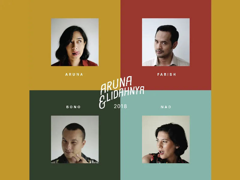 Keempat pemain ARUNA DAN LIDAHNYA. Copyright: Palari Films