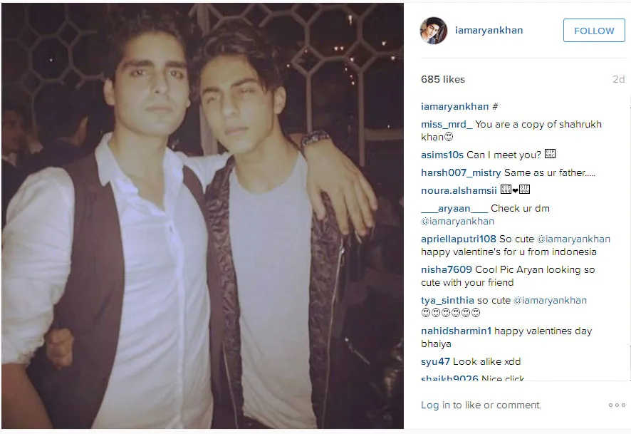Aryan Khan makin mirip SRK ya? © Instagram.com/iamaryankhan