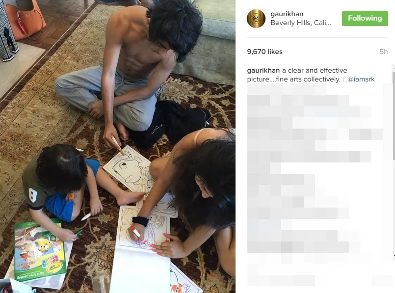 Tubuh Aryan yang hot bikin gagal fokus! ©instagram/gaurikhan