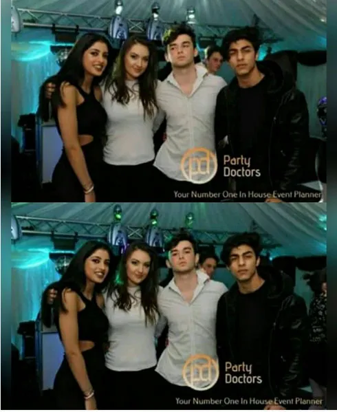 Aryan Khan pesta bareng Navya Naveli © Instagram.com/iamaryankhan