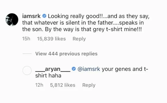 SRK © instagram/__aryan__