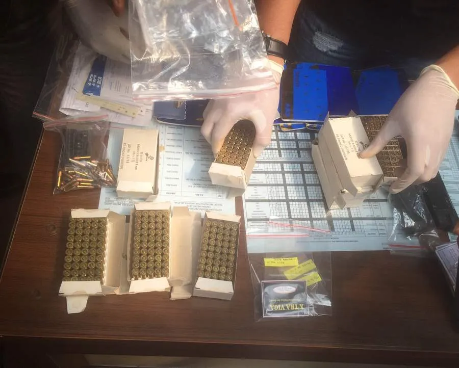 Beberapa barang bukti senpi ilegal milik Gatot