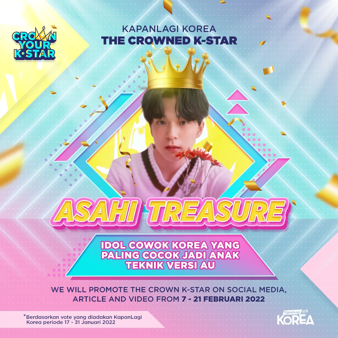 Asahi TREASURE Sebagai THE CROWNED K-STAR KapanLagi Korea