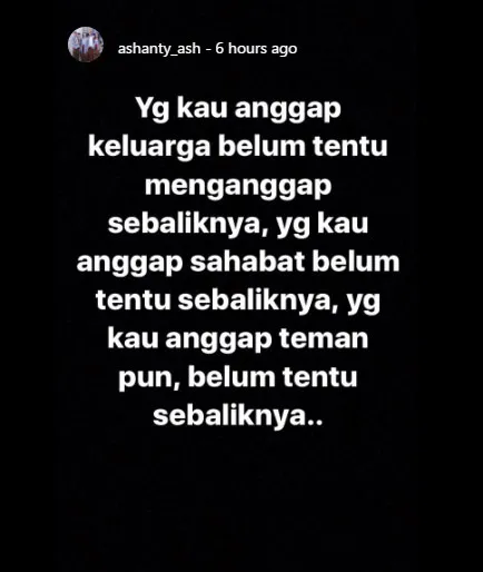 Ashanty curhat di Instagram. © Instagram/ashantyash