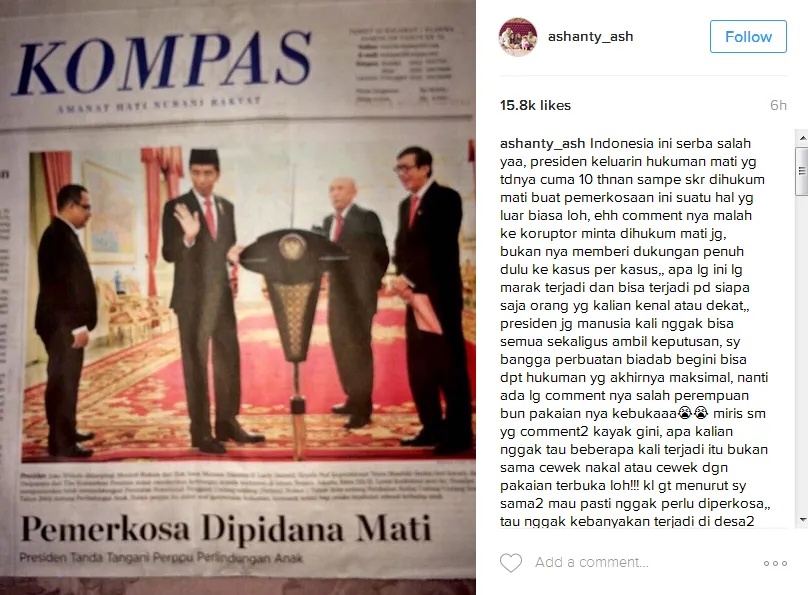Ashanty dukung keputusan Jokowi, kamu? © Instagram/ashanty_ash