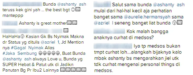 Komentar fans mengenai postingan Ashanty / © Instagram