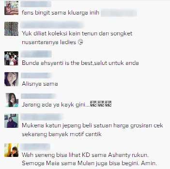 Beberapa komentar user tentang foto KD - Ashanty / © Instagram