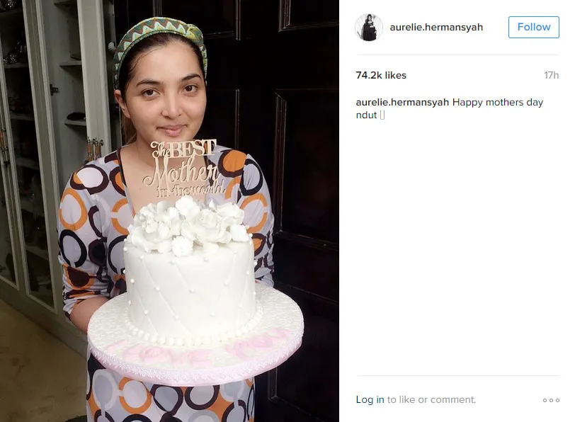 Ucapan hari ibu dari Aurel untuk Ashanty © instagram.com/aurelie.hermansyah