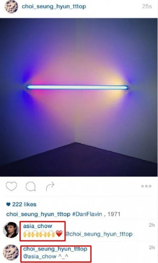 Asia dan TOP sering saling like postingan masing-masing di IG © Istimewa