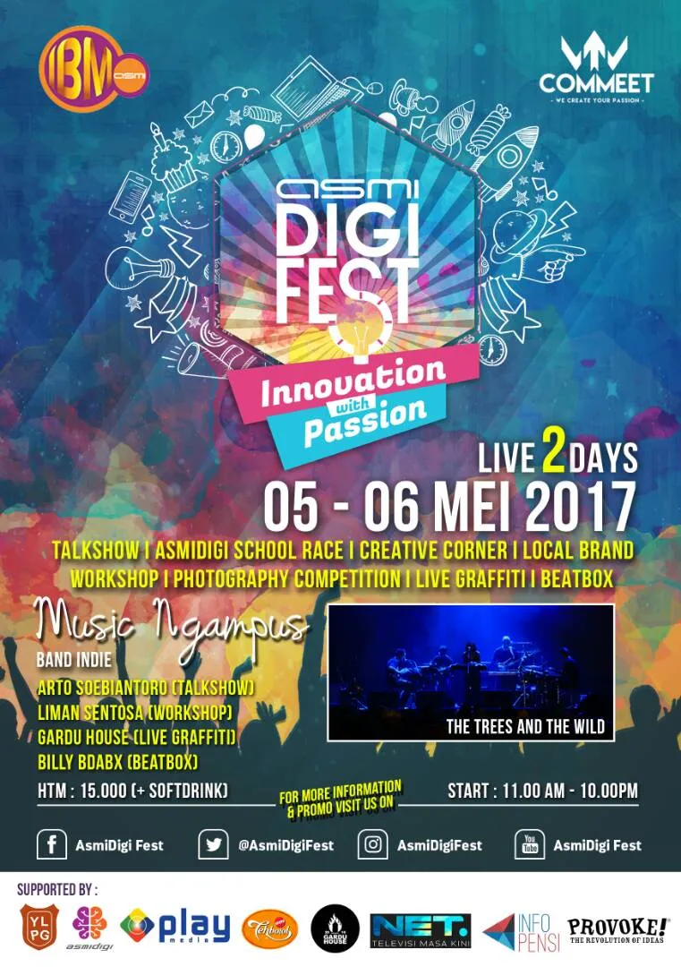 ASMIDIGI Festival 2017 siap menjadi wadah untuk kegiatan kreatif generasi muda Tanah Air © asmidigifest