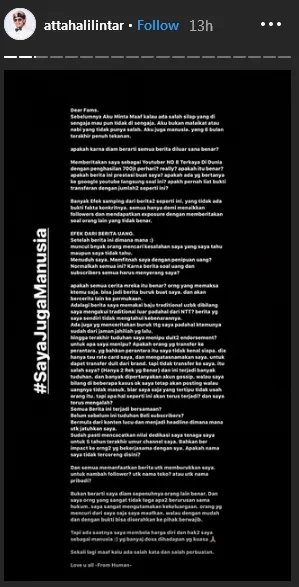 © Instagram/attahalilintar