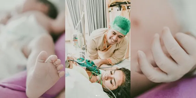 Aufar berharap putri ketiganya menjadi anak yang cantik, soleh dan beriman. © Instagram/jelitaramlan