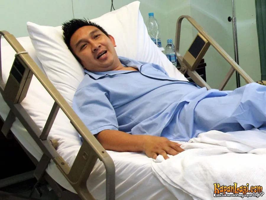 Augie Fantinus ketika masih terbaring sakit karena jantung ©KapanLagi.com®