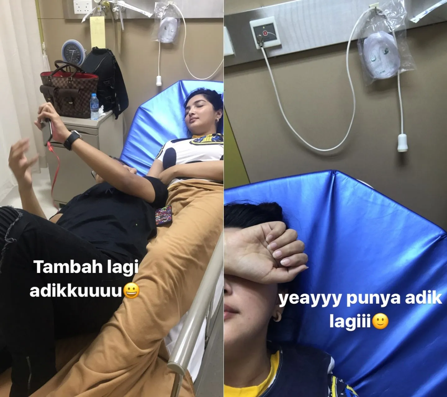 Aurel dan Azriel mengumumkan kabar kehamilan Ashanty. © istimewa