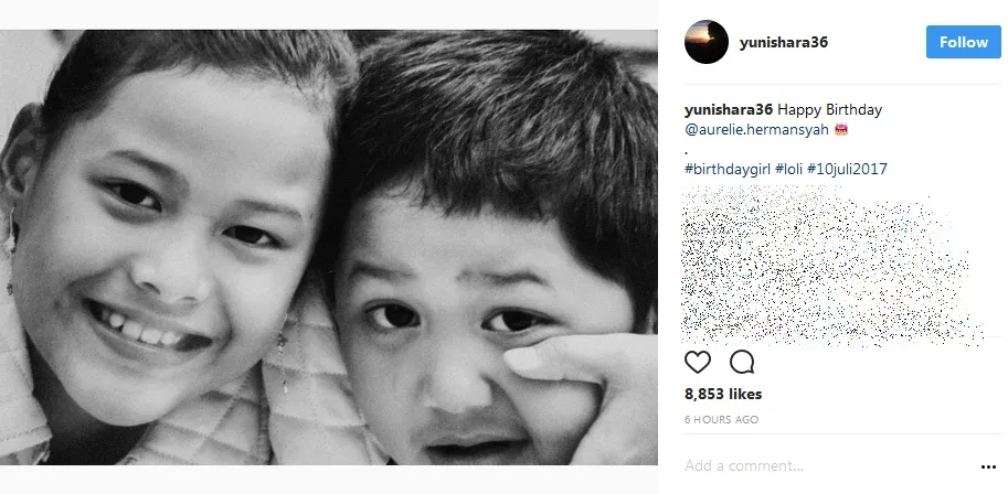 Yuni Shara juga ikut beri ucapan selamat pada Aurel lewat akun media sosial. /©instagram.com/yunishara36