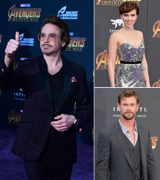 Cast INFINITY WAR nyanyi bareng di acara The Tonight Show Starring Jimmy Fallon © AFP