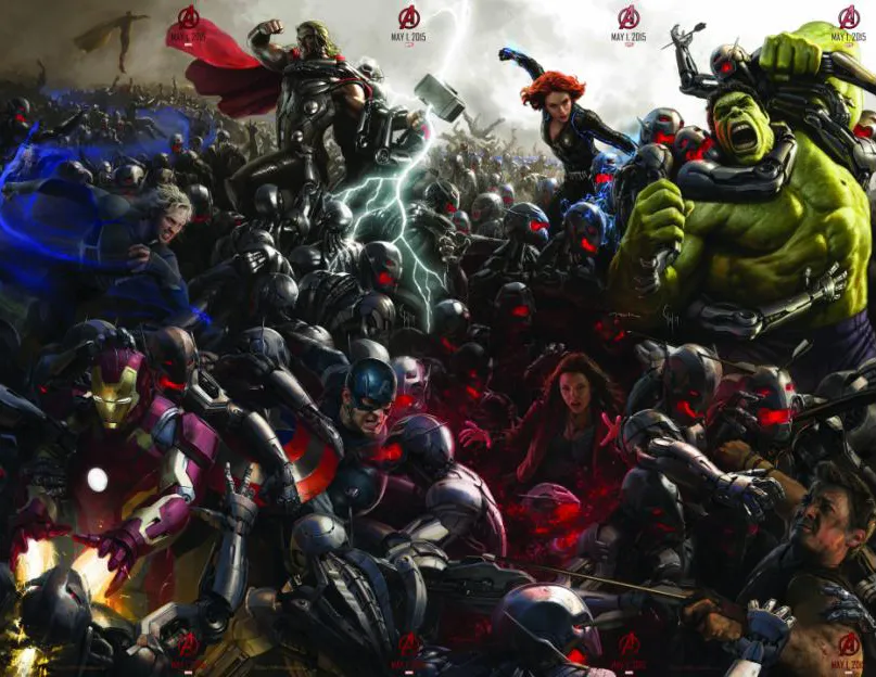Perang epik dalam concept art keren THE AVENGERS: AGE OF ULTRON/©Marvel