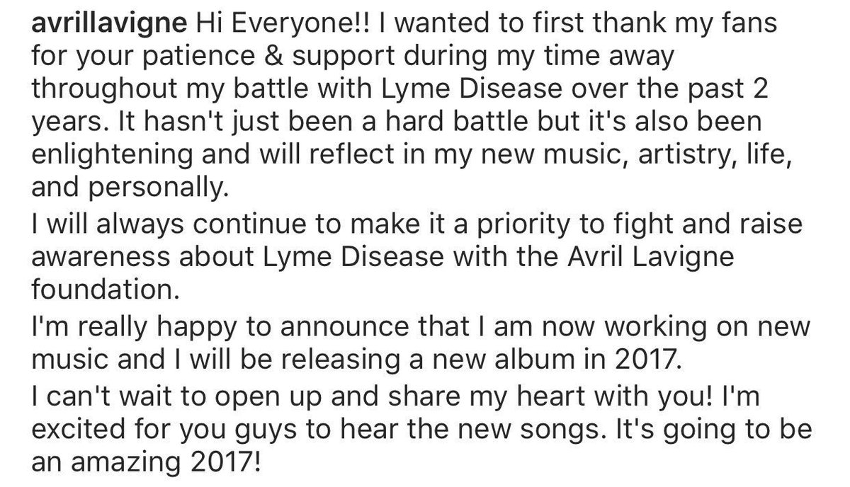 Avril Lavigne, siap comeback bersama album baru di tahun 2017 © twitter.com/AvrilLavigne