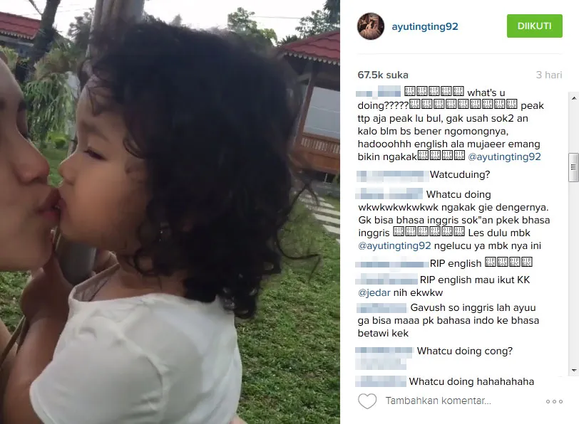 Ayu Ting Ting dihujat © Instagram.com/ayutingting92