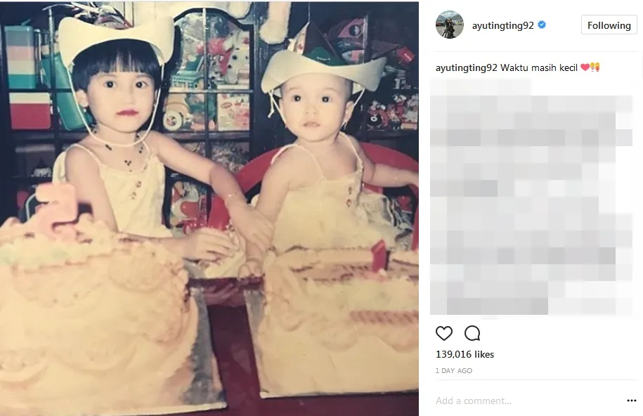 Ayu Ting Ting ketika ultah ke-5 ©instagram/ayutingting92