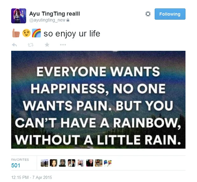 Ayu Ting Ting balas haters dengan pesan manis ini. @twitter/ayutingting_new