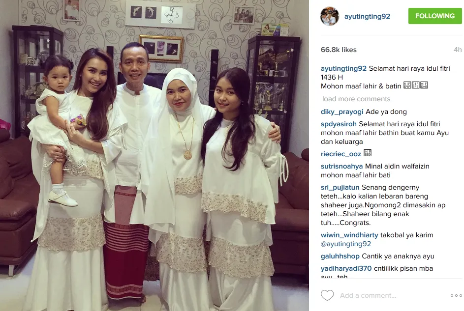 Ayu Ting Ting buat masakan buat Shaher di hari Lebaran. @instagram/ayutingting92