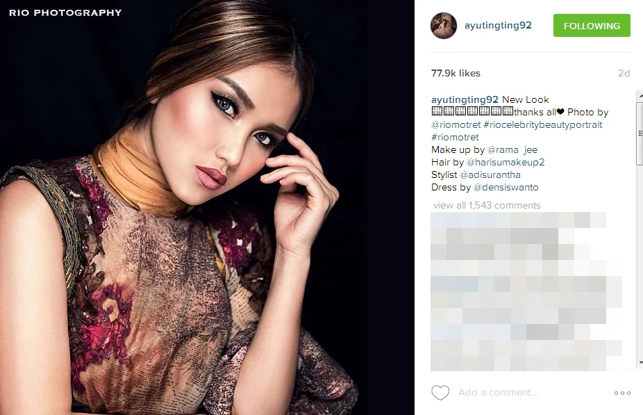 Penampilan Ayu pasca Shaheer pulang, cantik kan? ©instagram/ayutingting92