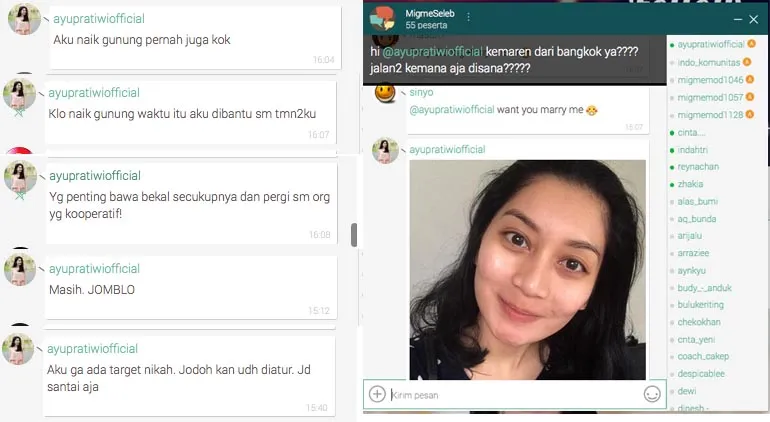 Ramah banget! Kamu bisa kenal lebih dekat dengan Ayu Pratiwi lewat Migme © Migme