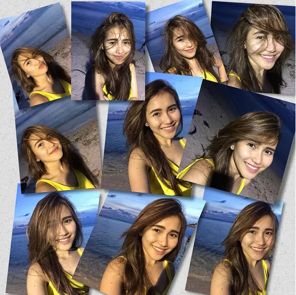Ayu Ting Ting membiarkan rambutnya tertiup angin © Instagram.com/ayutingting92