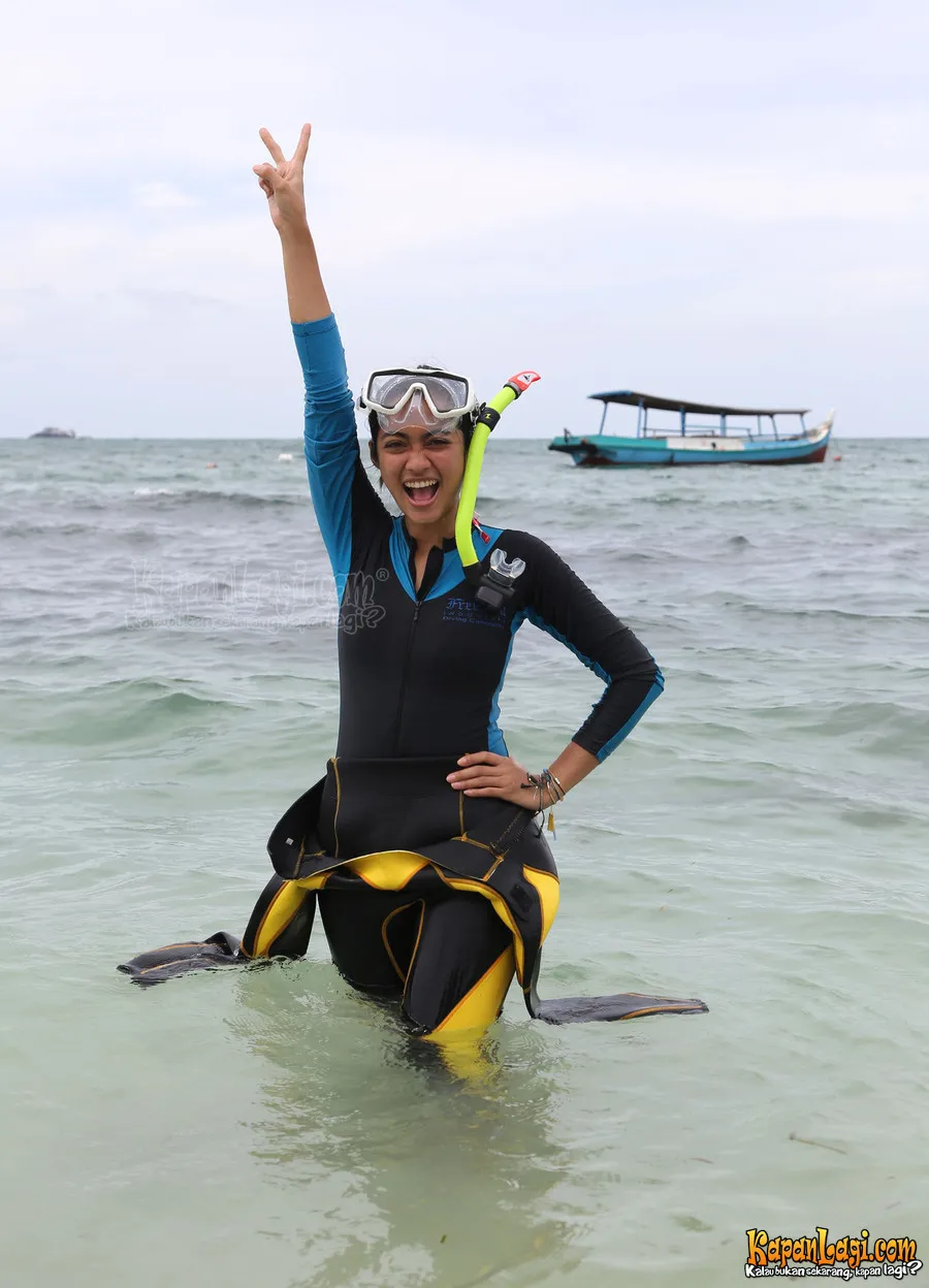 Ayudia kala berada di Belitung beberapa waktu lalu