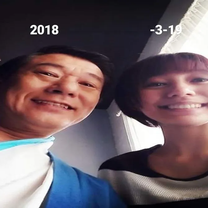 Ayumi berfoto bersama sang ayah (credit: instagram.com/ayummyy426)