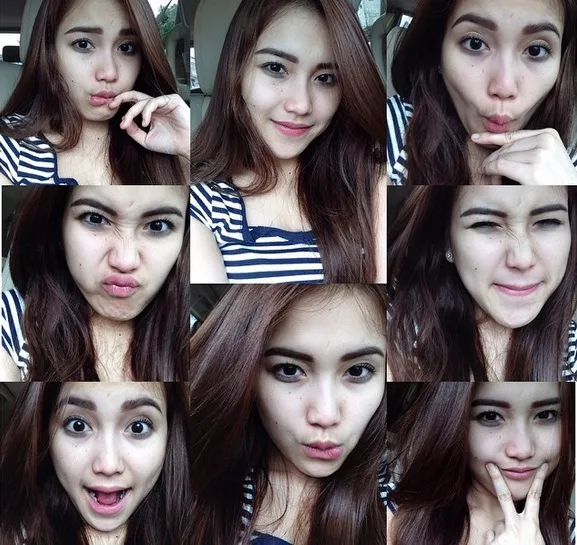 8 pose cute Ayu Ting Ting @ instagram.com/ayutingting92