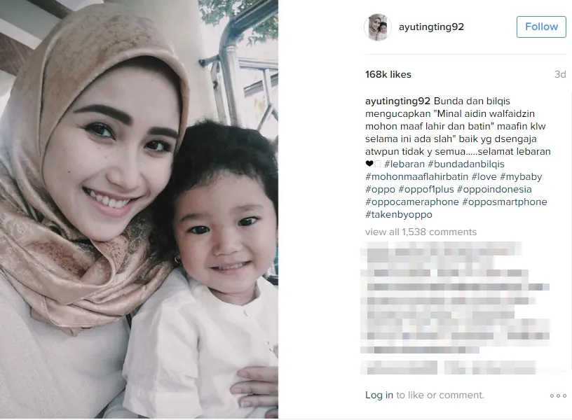 Ayu Ting Ting berhijab. ©instagram.com/ayutingting92