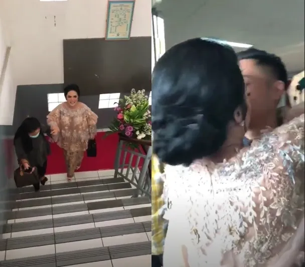 Krisdayanti beri kejutan buat Azriel yang sedang wisuda SMA ©instagram/ashanty_ash