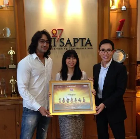 Shaheer ditunjuk jadi brand ambassador stasiun televisi swasta. @twitter.com/jaman_4