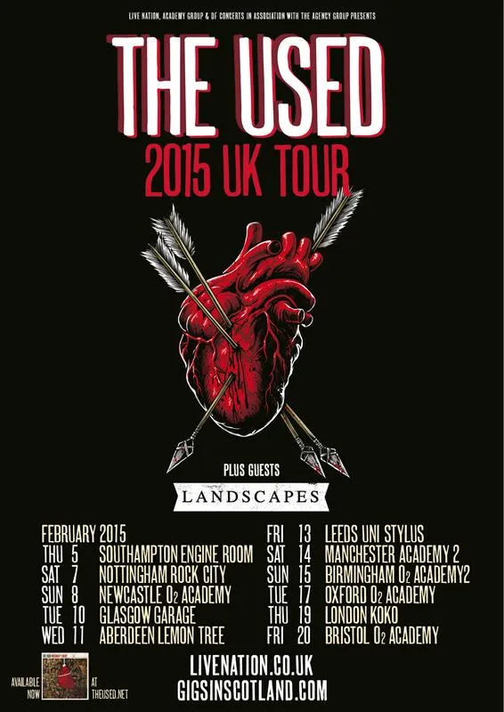 The Used bakal kolaborasi di tur mereka @foto: twitter.com/WeAreTheUsed