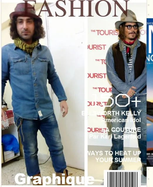 Praneet Bhatt nyontek Johnny Depp. Ganteng mana? @twitter Praneet Bhatt