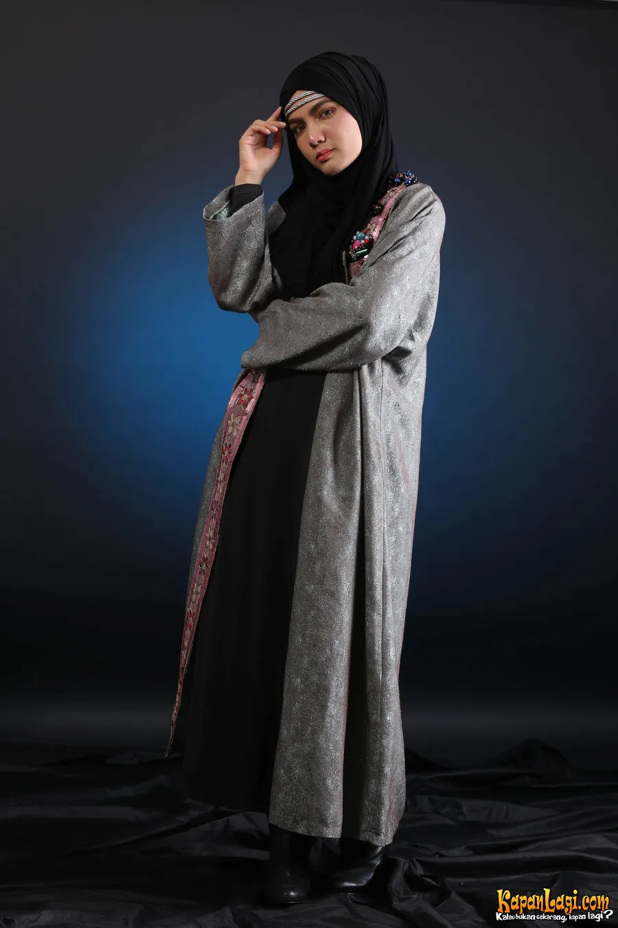 Cantik berhijab, Baby Niken tepis nyinyiran orang/©Kapanlagi.com®/Budy Santoso