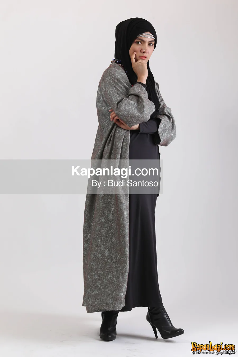 Baby Niken mempersiapkan bisnis hijab dan busana dress Muslim. ©KapanLagi.com®/Budy Santoso