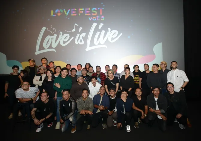 Badai bersama Love Festival Vol.3 all stars © KapanLagi.com/Bayu Herdianto