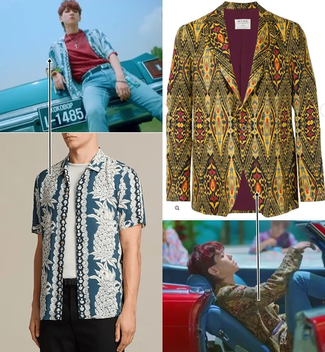 Kemeja dan blazer Baekhyun di Ko Ko Bop MV © Istimewa