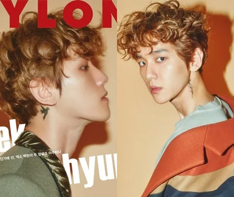 Baekhyun dengan tatonya © NYLON Korea