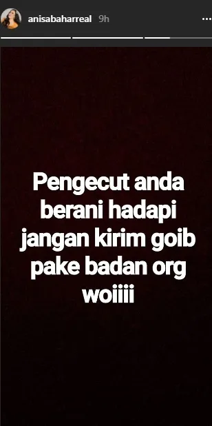 Siapa yang mengirim, dan untuk siapa barang gaibnya? ©instagram/annisabaharreal