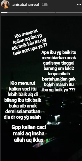 Annisa Bahar sebut Juwita kumpul kebo dengan Deddy ©instagram/annisabaharreal
