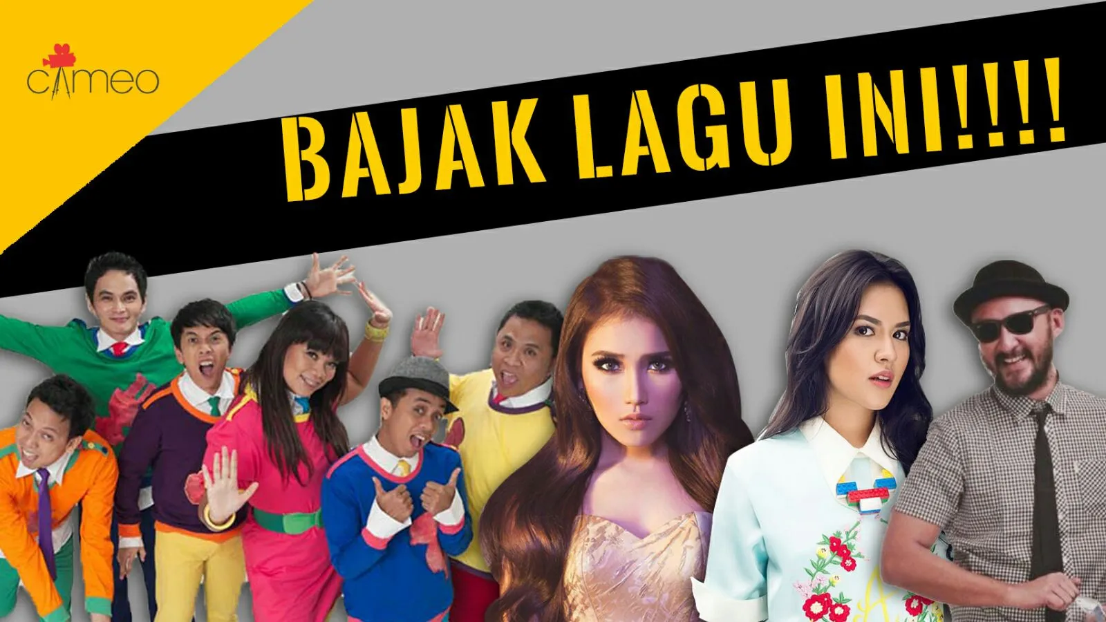 Bersama sederet musisi ternama Tanah Air, Cameo Project lempar sindiran keras lewat single Bajak Lagu Ini © Famous ID/Cameo Project