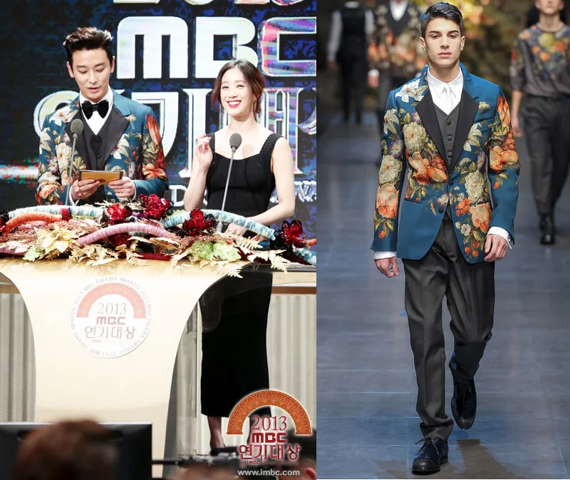 Joo Ji Hoon saat menjadi pembaca nominasi di MBC Drama Awards @soompi.com