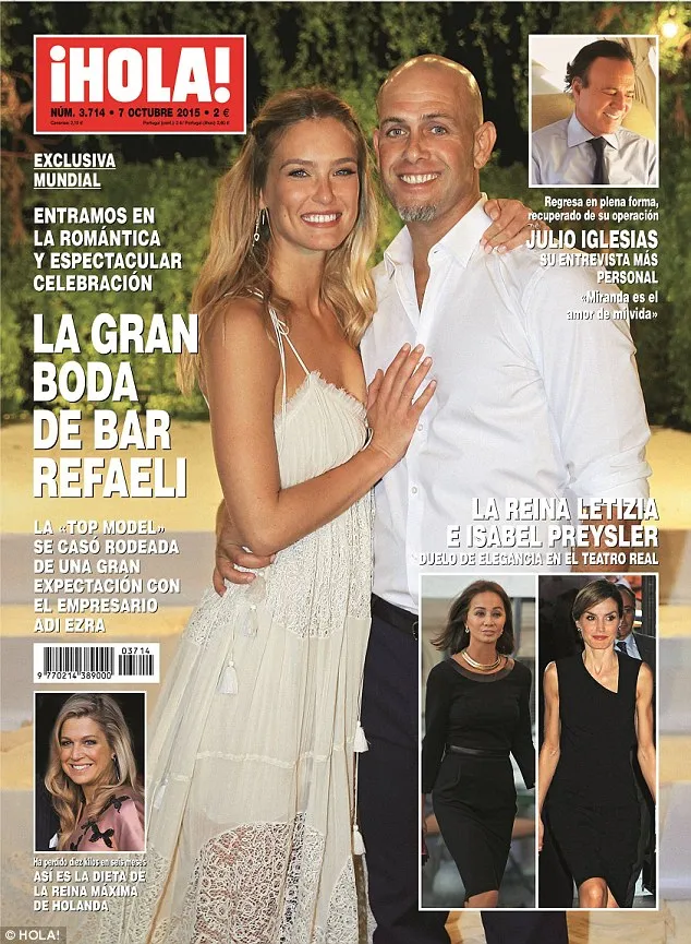 Inilah foto pernikaham Bar Refaeli. Cantik banget ya? © Hola Magazine